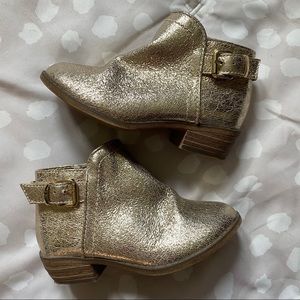 Nina Tea Ankle Boot - Gold Crackle